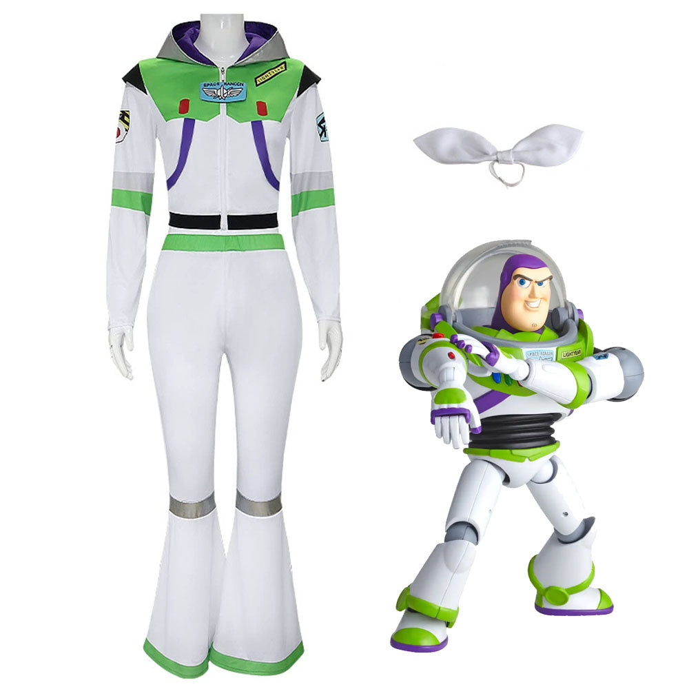 Toy Story Costume Buzz Lightyear Cosplay full Outfit Kit for Women