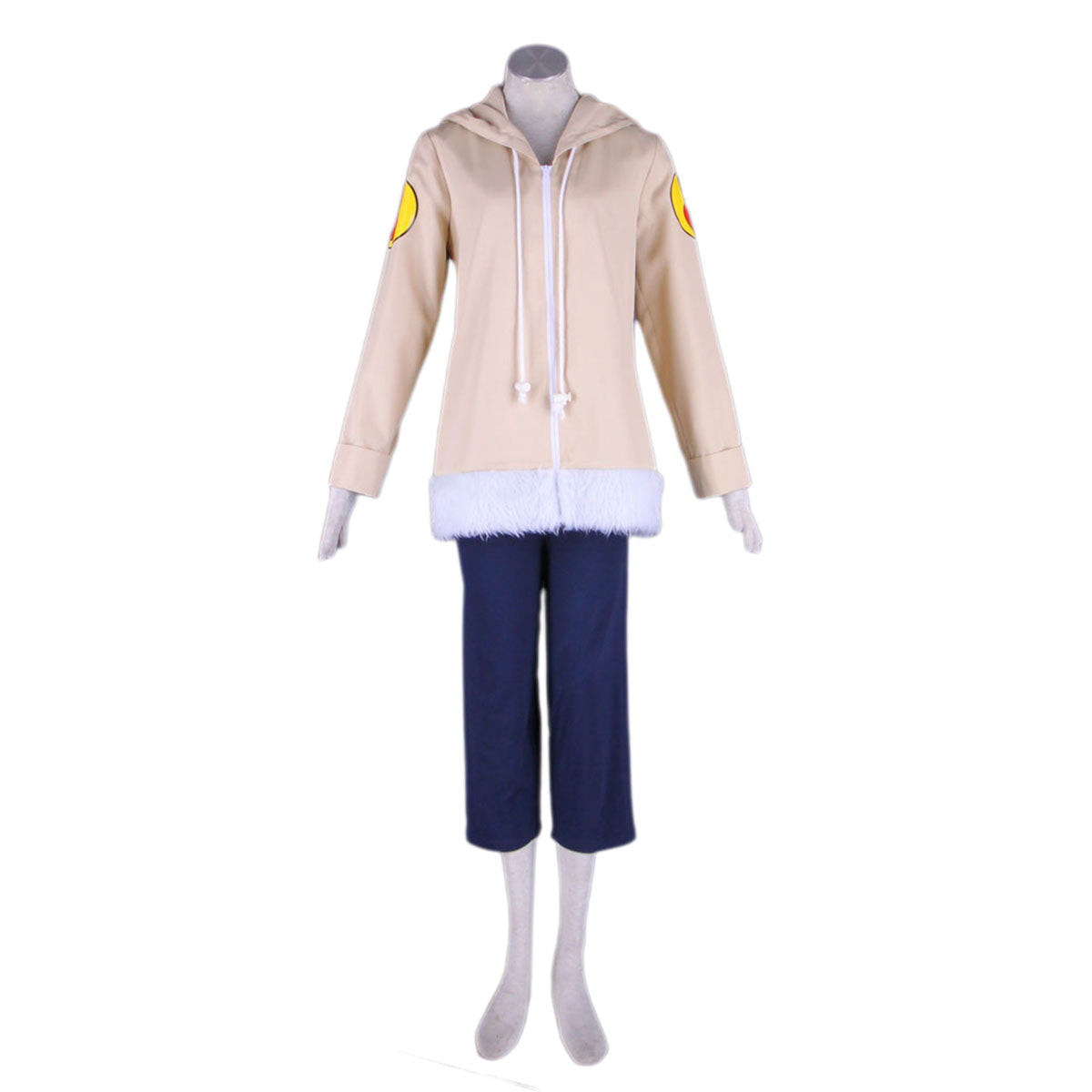4 PCS Naruto Costume Hinata Cosplay Outfit with Wig Headband for Women and Kids