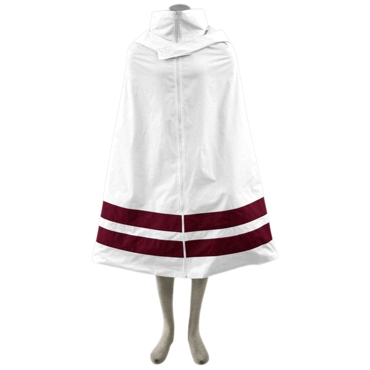 Anime Naruto Hidden Leaf Village White Cloak Cosplay Costume with Headband for Adults and Kids