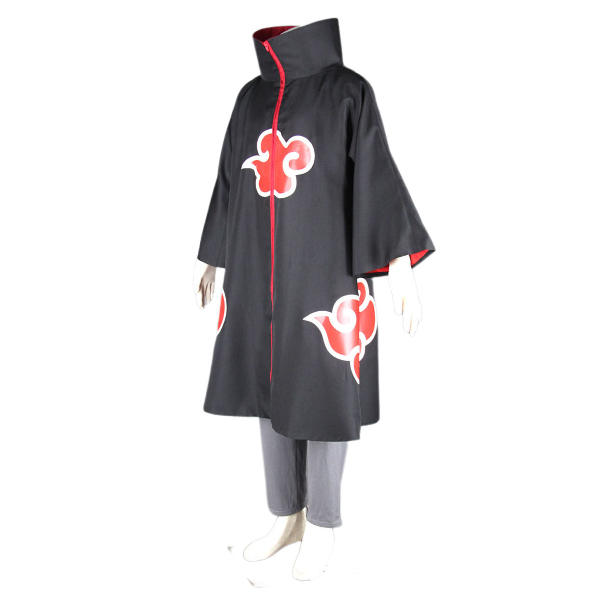 Anime Naruto Costume Akatsuki Kakuzu Cosplay Full Outfit Hood Mask for Men Kids