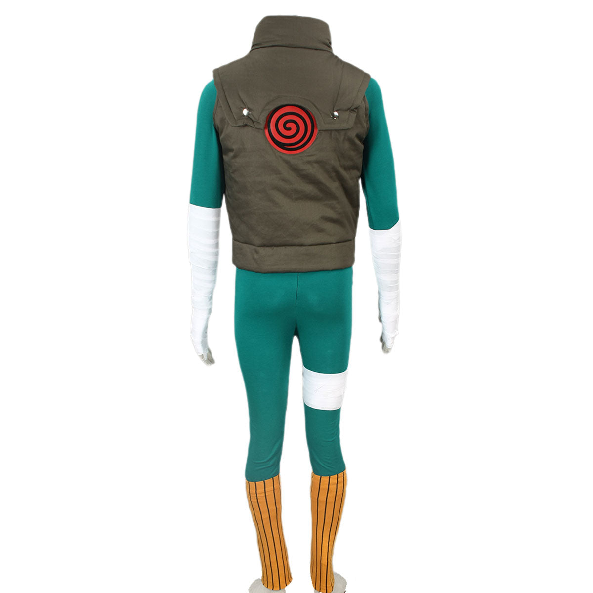 Anime Naruto Costume Rock Lee Training Cosplay Full Outfit Kit for Men and Kids