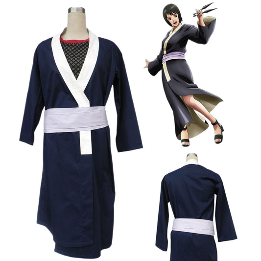 Anime Naruto Costume Shizune Cosplay Full Outfit for Women and Kids