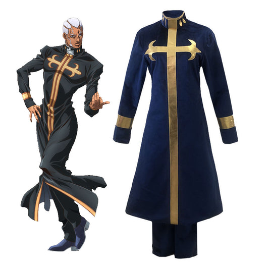 JoJo's Bizarre Adventure Costume Enrico Pucci Cosplay Costume Kit