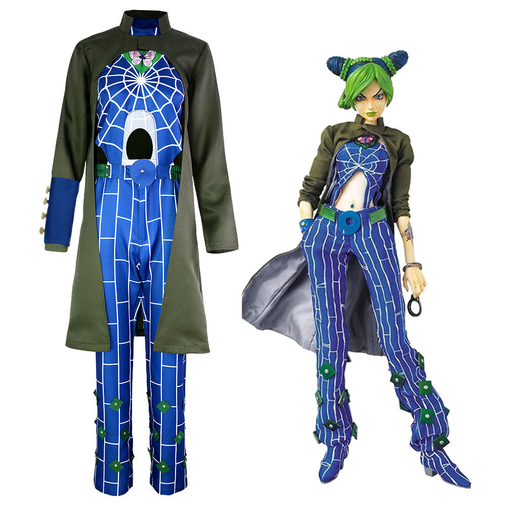 JoJo's Bizarre Adventure Costume Jolyne Cujoh Cosplay Dress Outfit Kit