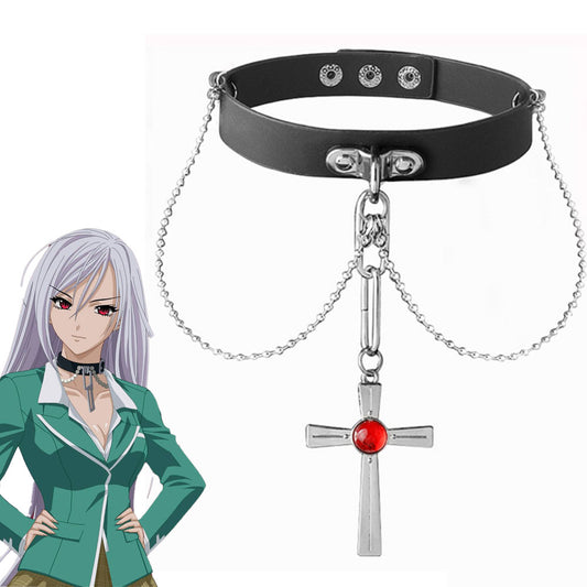 Anime Rosario+Vampire Moka Akashiya Costumes Necklace