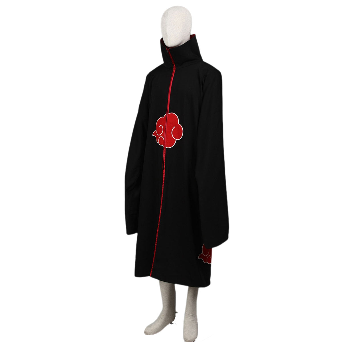 5 PCS Naruto Costume Akatsuki Itachi Cosplay Cloak with Accessories for Adults Kids