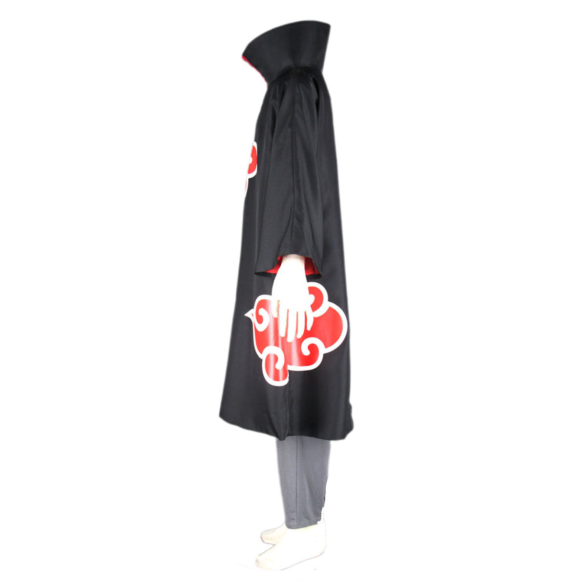 Anime Naruto Costume Akatsuki Kakuzu Cosplay Full Outfit Hood Mask for Men Kids