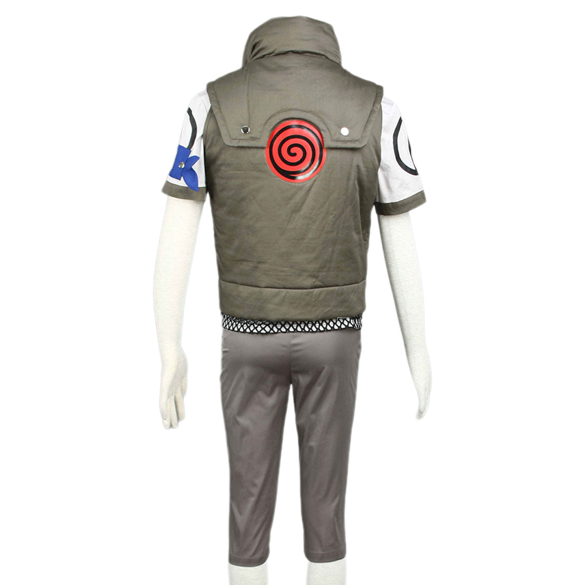 5 PCS Anime Naruto Costume Shikamaru Nara Cosplay Full Outfit Kit for Men and Kids