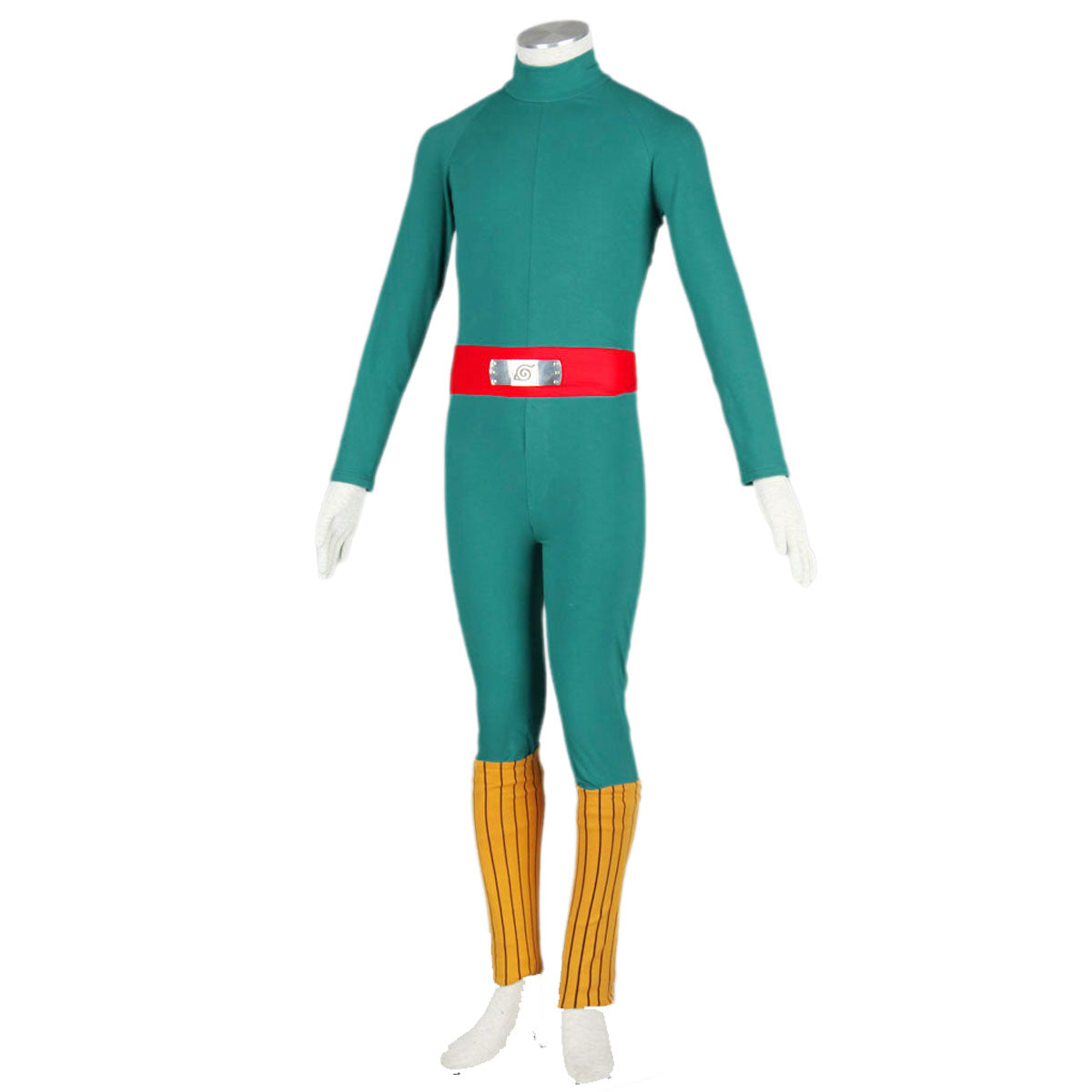 Anime Naruto Costume Might Guy Taijutsu Master Cosplay Full Outfit Kit for Men and Kids