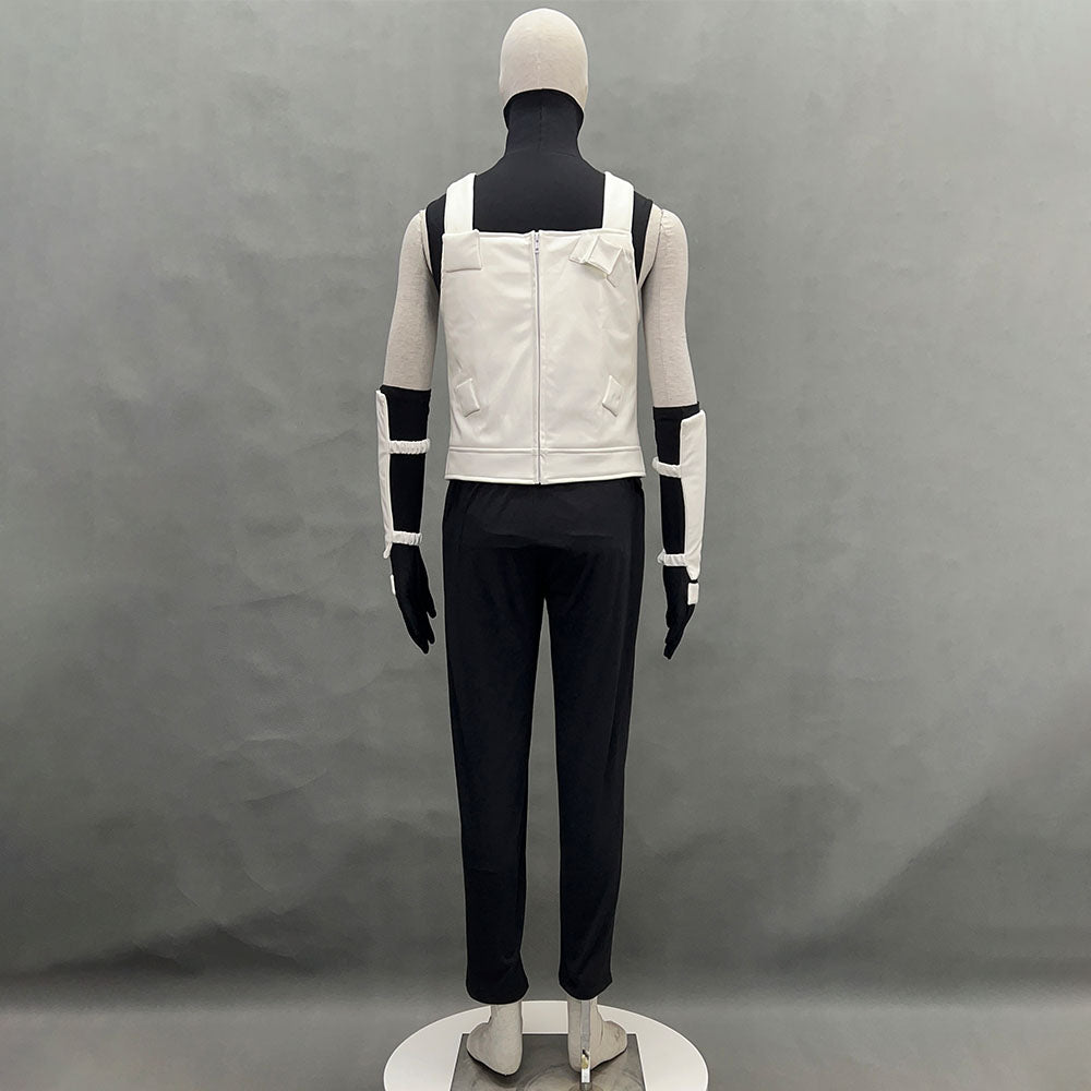 Anime Naruto Shippuden Hatake Kakashi Anbu Costume Mask Shirt White full Outfits Kit