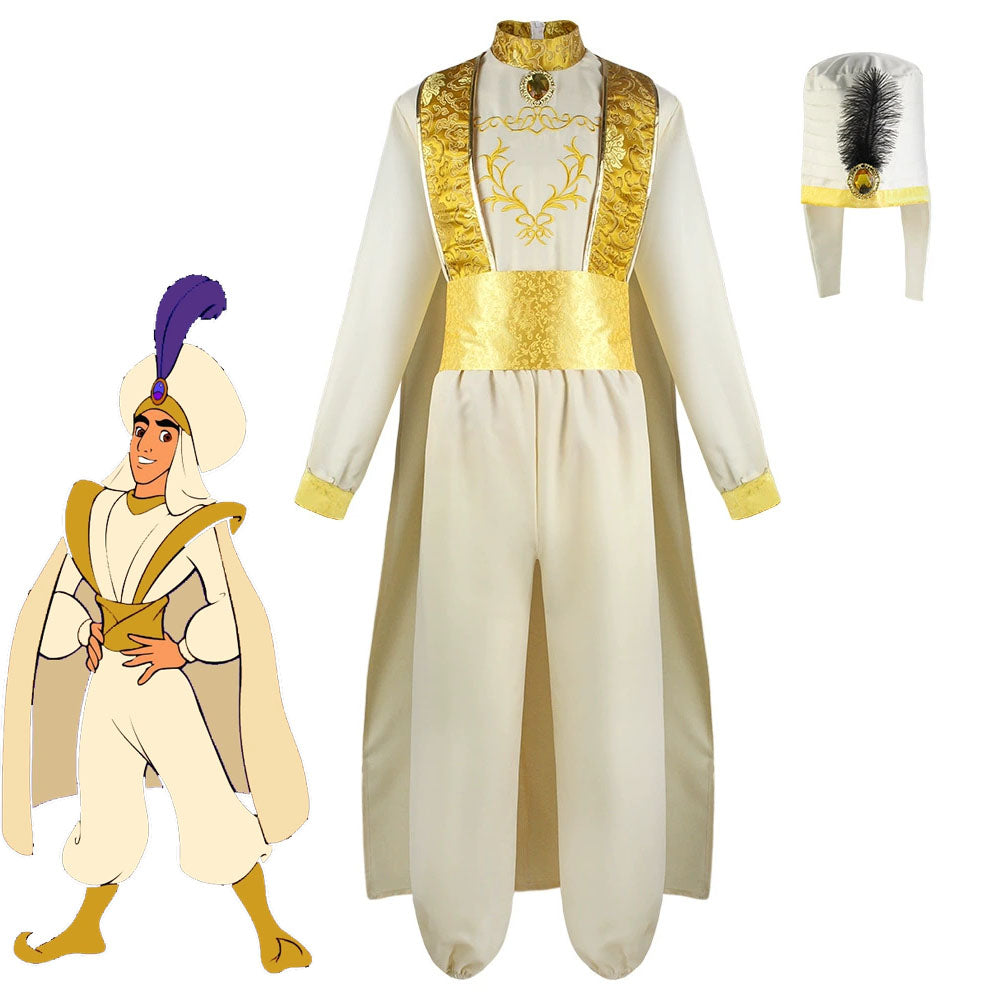 Anime Aladdin Costume Aladdin and the Magic Lamp Prince Cosplay full Outfit Kit