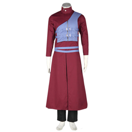Red Sand Ninja Cosplay Costume Outfit Set for Men and Kids
