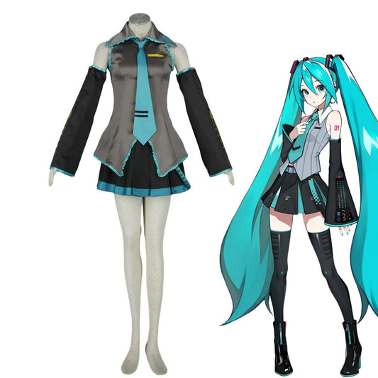 Virtual Singer CV01 Cyber Diva 39 Cosplay Dress Kit with Accessories For Women Kids