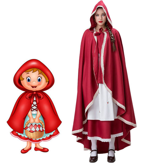 Little Red Riding Hood Costume the Little Red Cosplay full Outfit with Robe Costume Kit