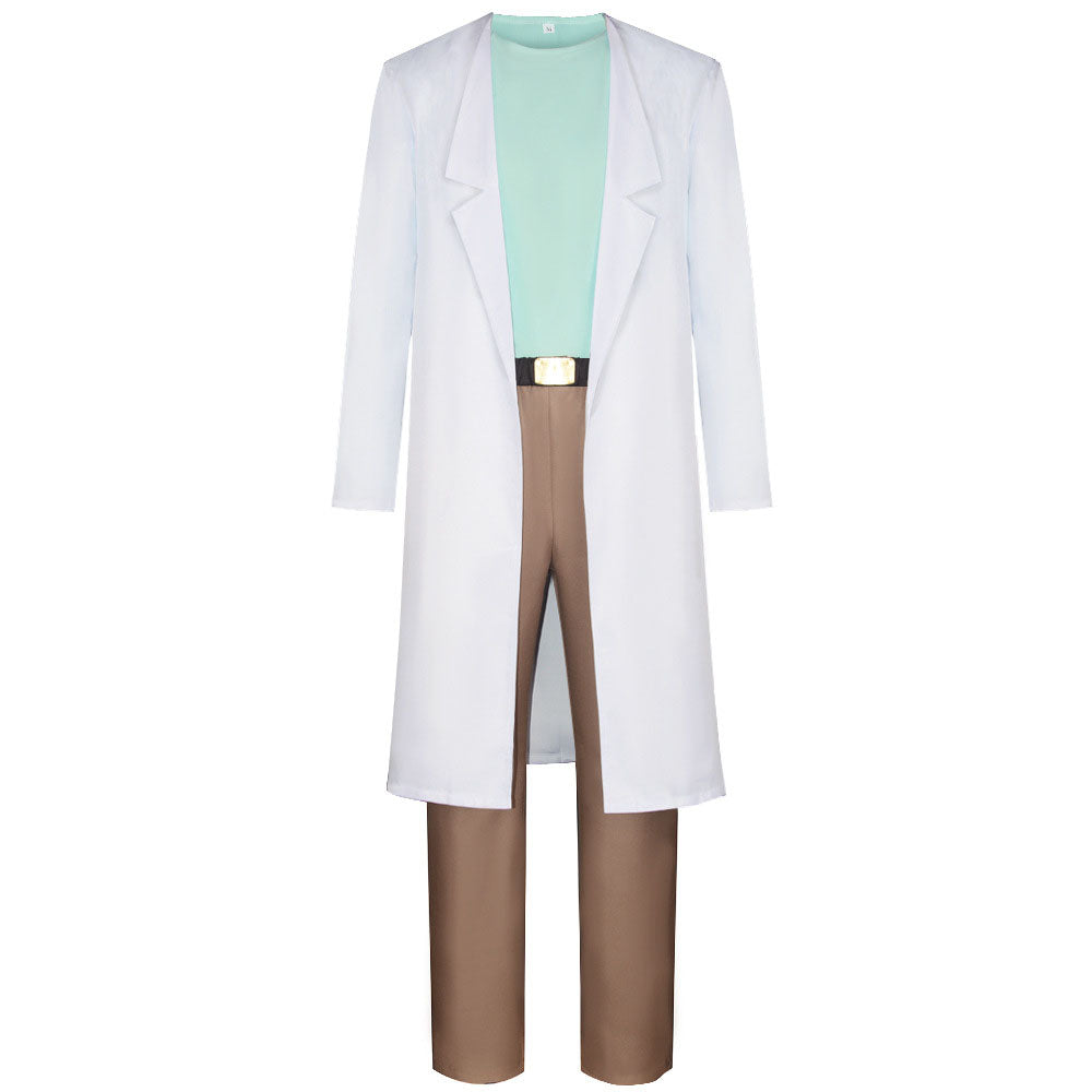 Rick and Morty Costume Rick Cosplay full Outfit Costume Kit Adults Kids