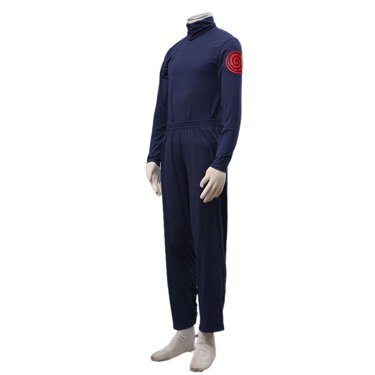 4 PCS Anime Naruto Costume Kakashi Iruka Jonin Uniform Kit with Headband for Men and Kids