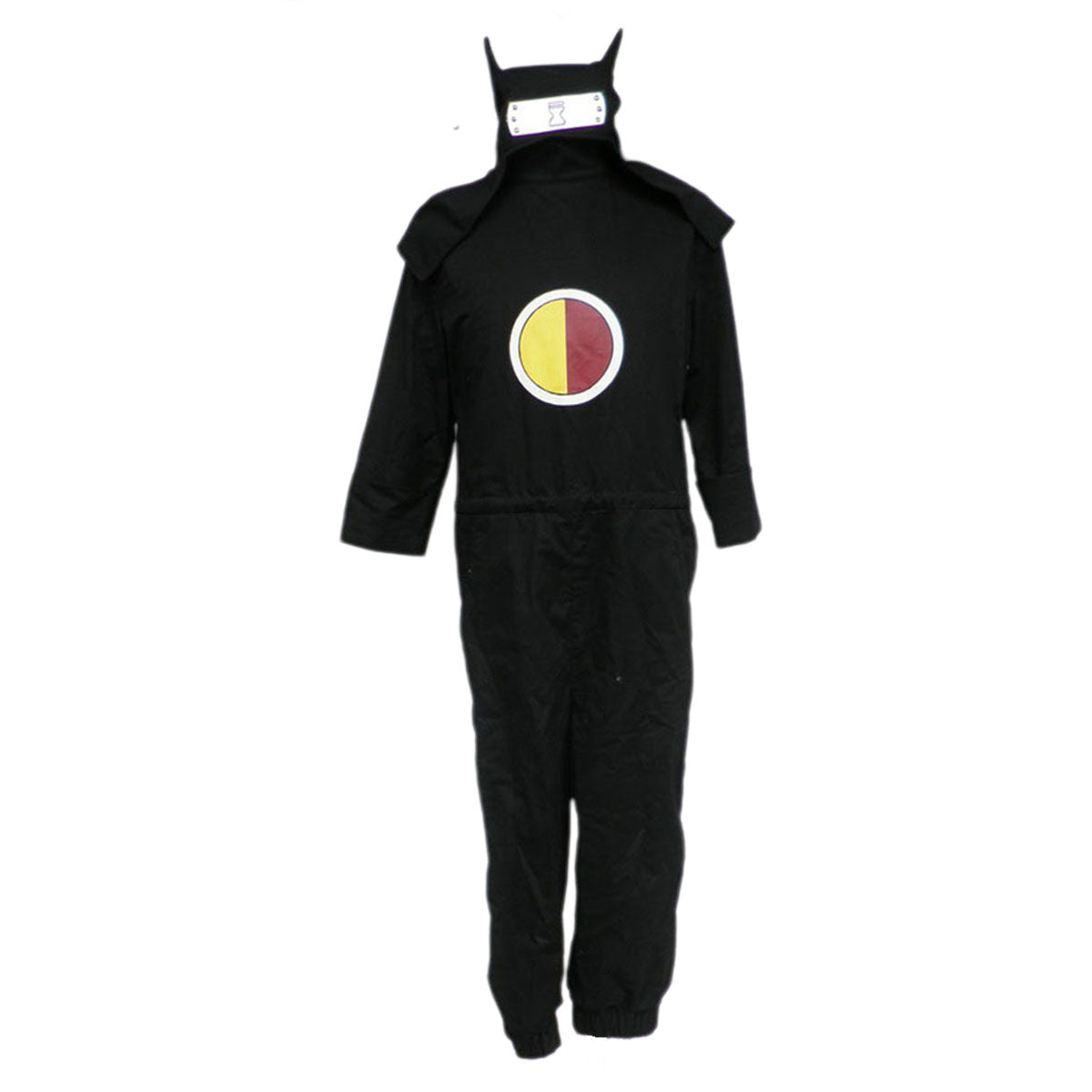 Anime Naruto Costume Kankuro Cosplay Black Outfit Kit with Hat for Men and Kids