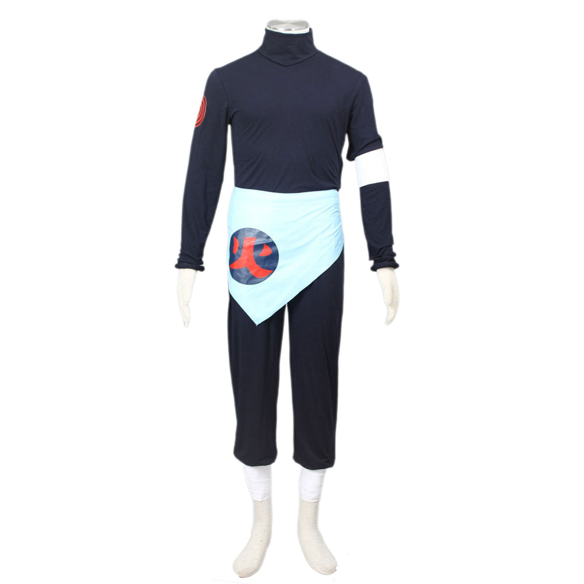 7 PCS Naruto Costume Asuma Cosplay Full Outfit with Headband for Men and Kids