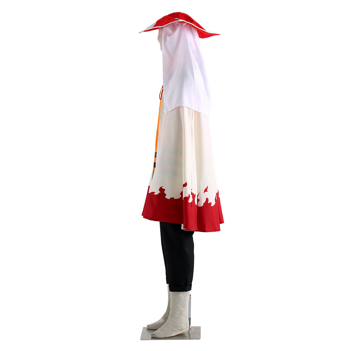 Anime Naruto Shippuden Uzumaki Naruto 7th Hokage Cosplay Costume Kit with Hat