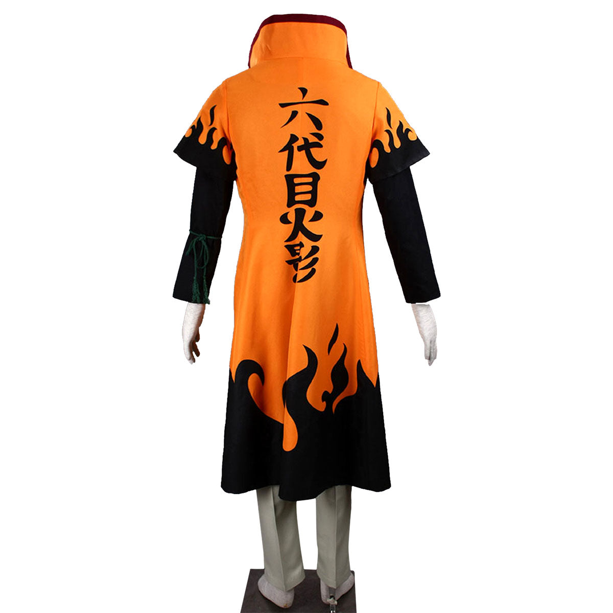 Anime Naruto Costume Naruto Sixth Hokage Cosplay Outfit Kit for Men and Kids