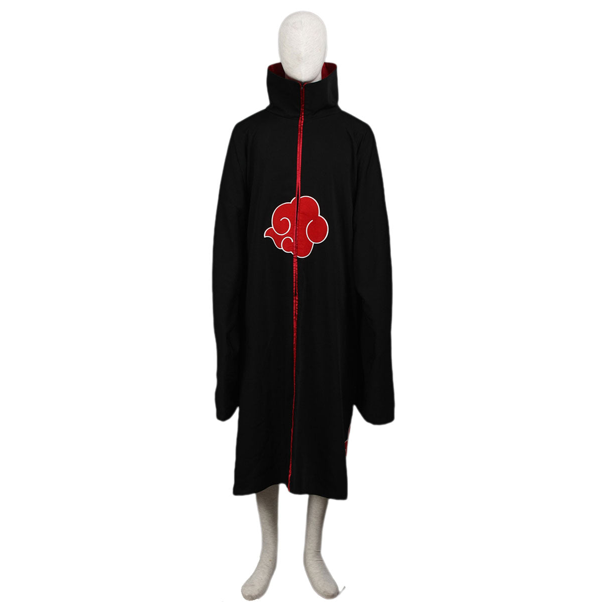 5 PCS Naruto Costume Akatsuki Itachi Cosplay Cloak with Accessories for Adults Kids