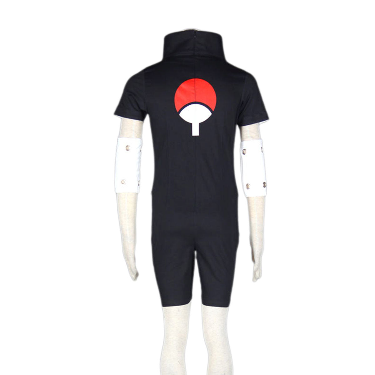 Naruto Shippuden Uchiha Sasuke Taking Ninja Exam Costume Outfit Kit with Wig