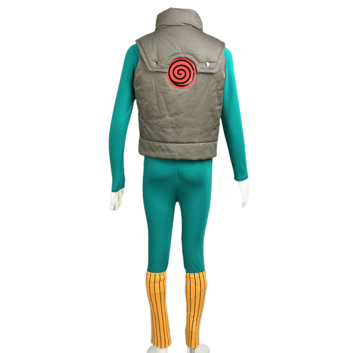 Anime Naruto Costume Might Guy Taijutsu Master Cosplay Full Outfit Kit for Men and Kids