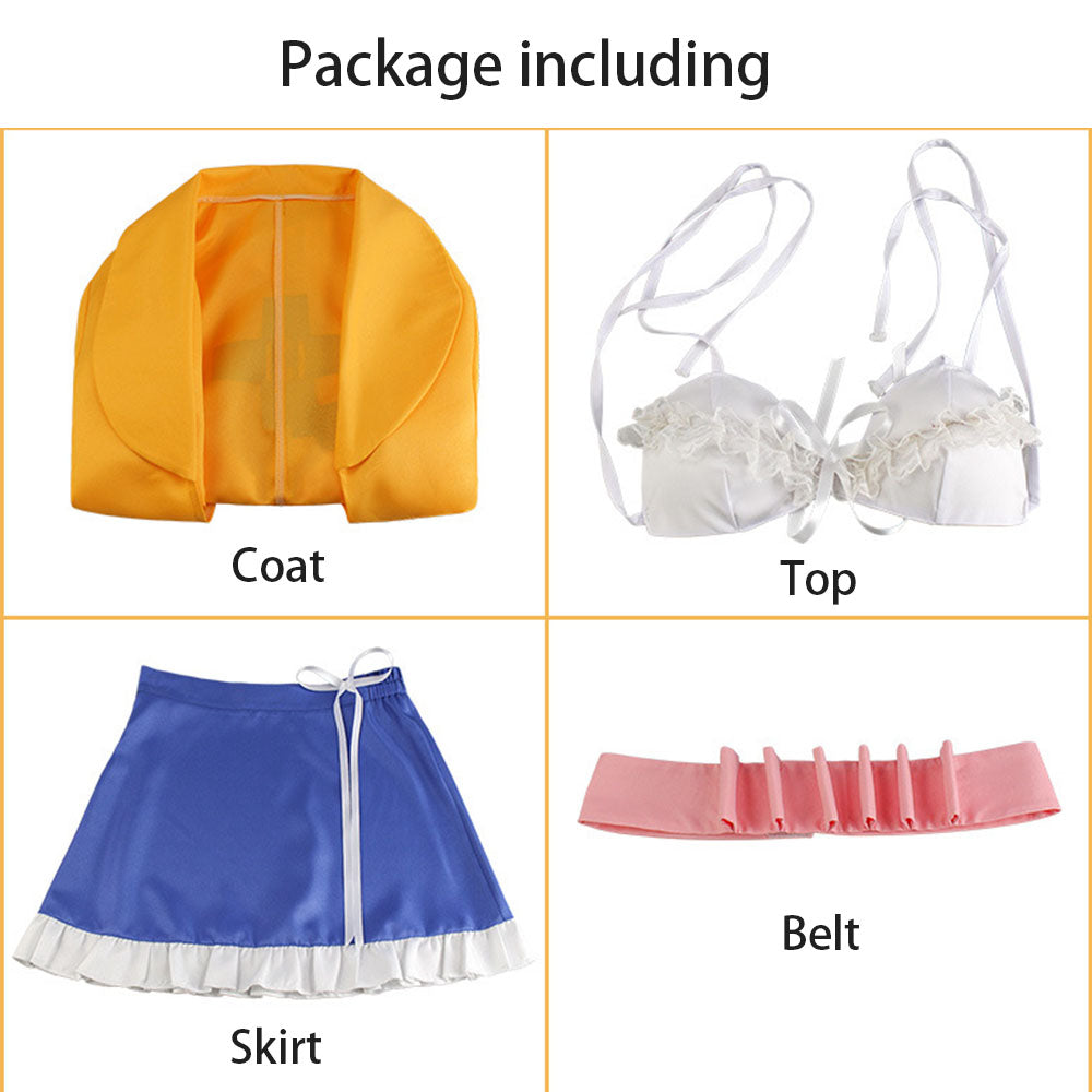 Danganronpa Costume Yonaga Angie Cosplay full Outfit Costume Kit