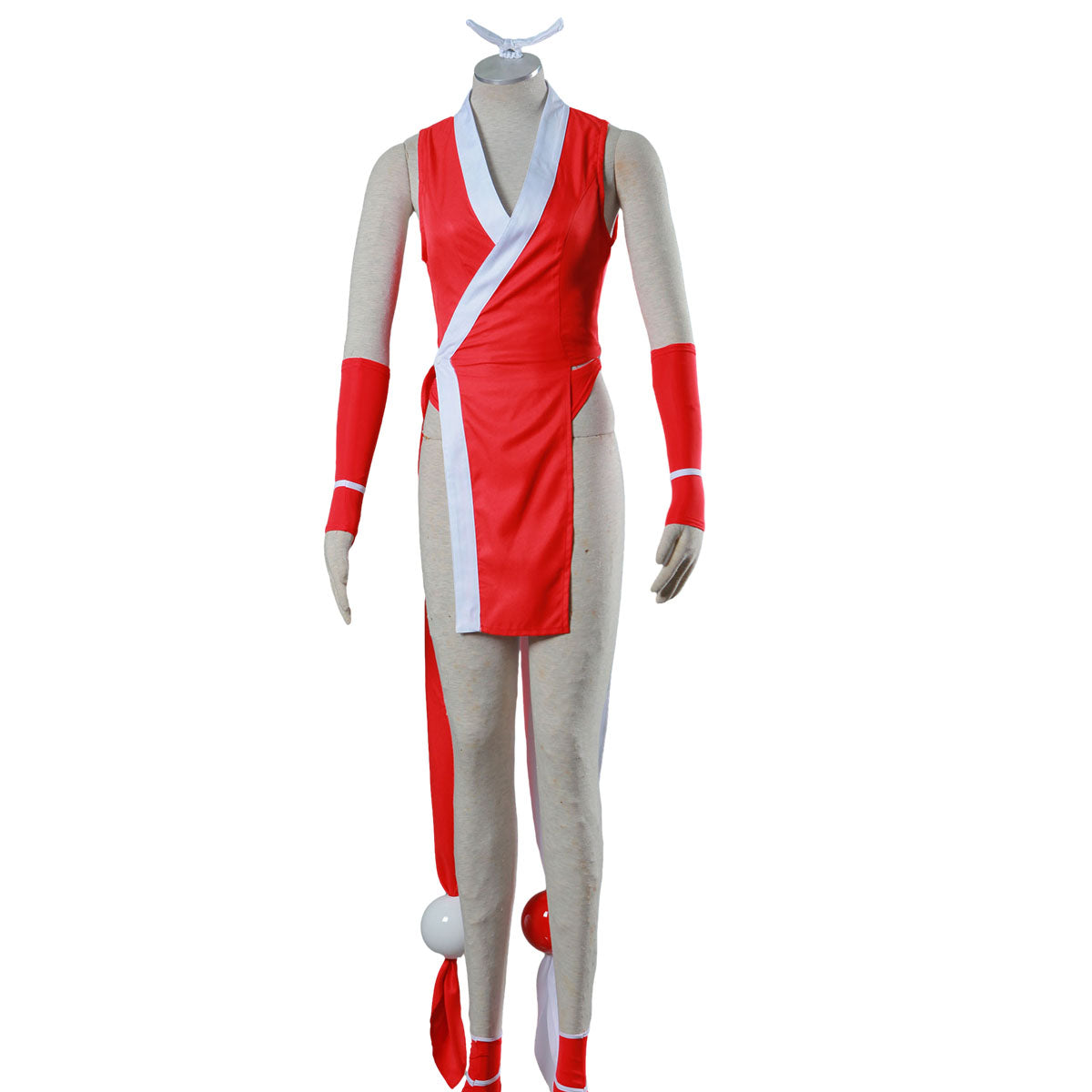 Game The King of Fighters (KOF) Costume Mai Shiranui Cosplay Outfit Kit with Accessories