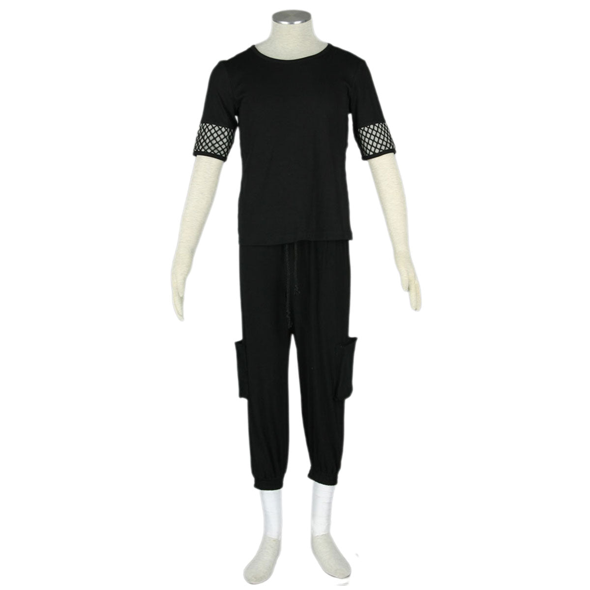Anime Naruto Gaara Short Sleeves Cosplay Costume full Outfit Kit