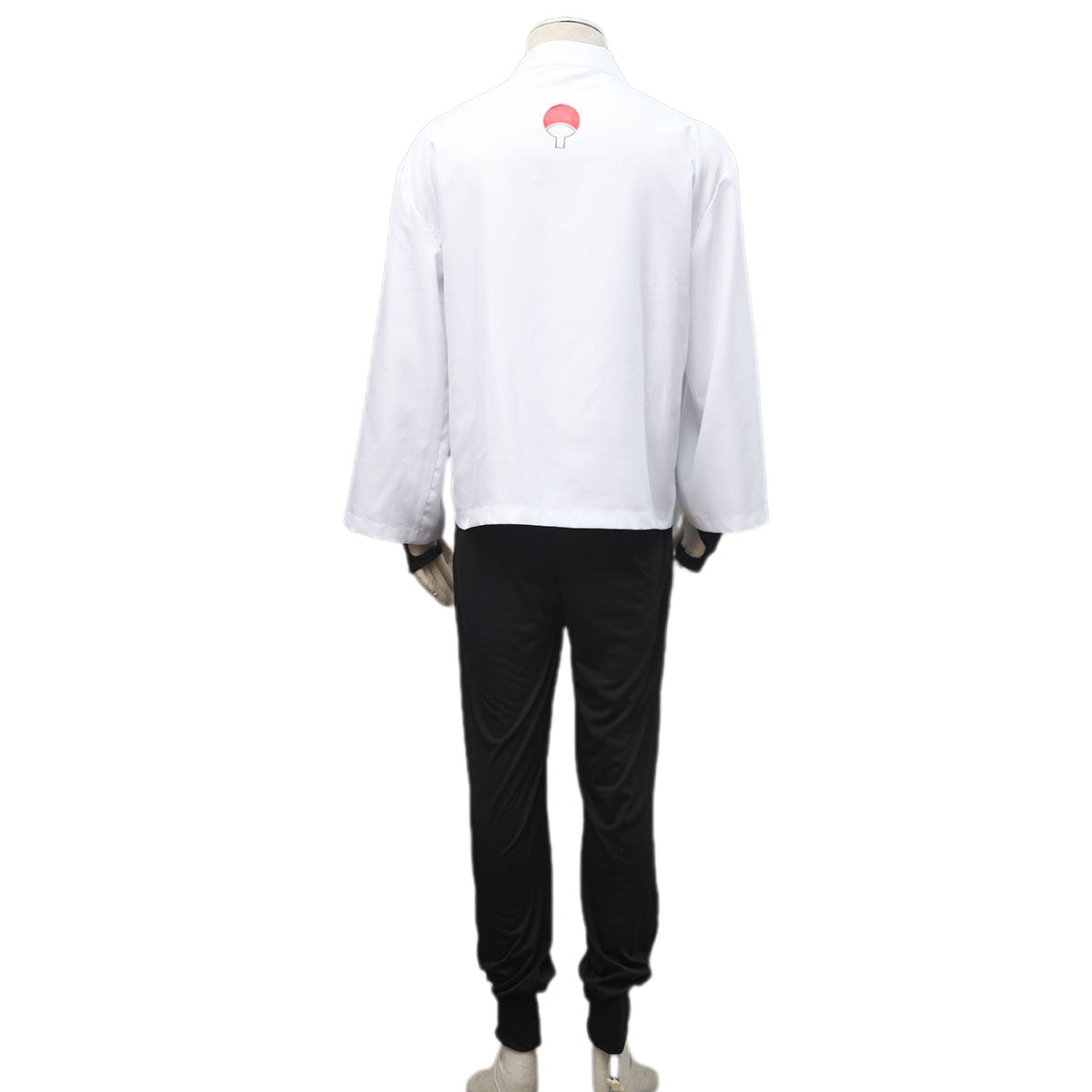 Naruto Shippuden Uchiha Sasuke Snake Organization Costume Outfit Kit with Wig