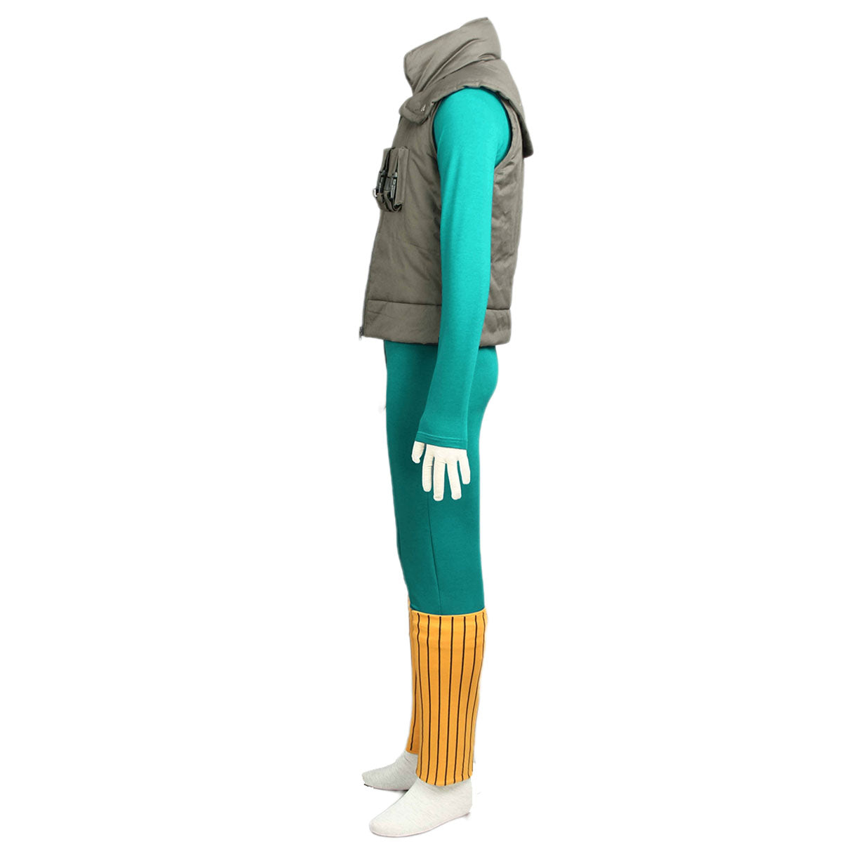 Anime Naruto Costume Might Guy Taijutsu Master Cosplay Full Outfit Kit for Men and Kids