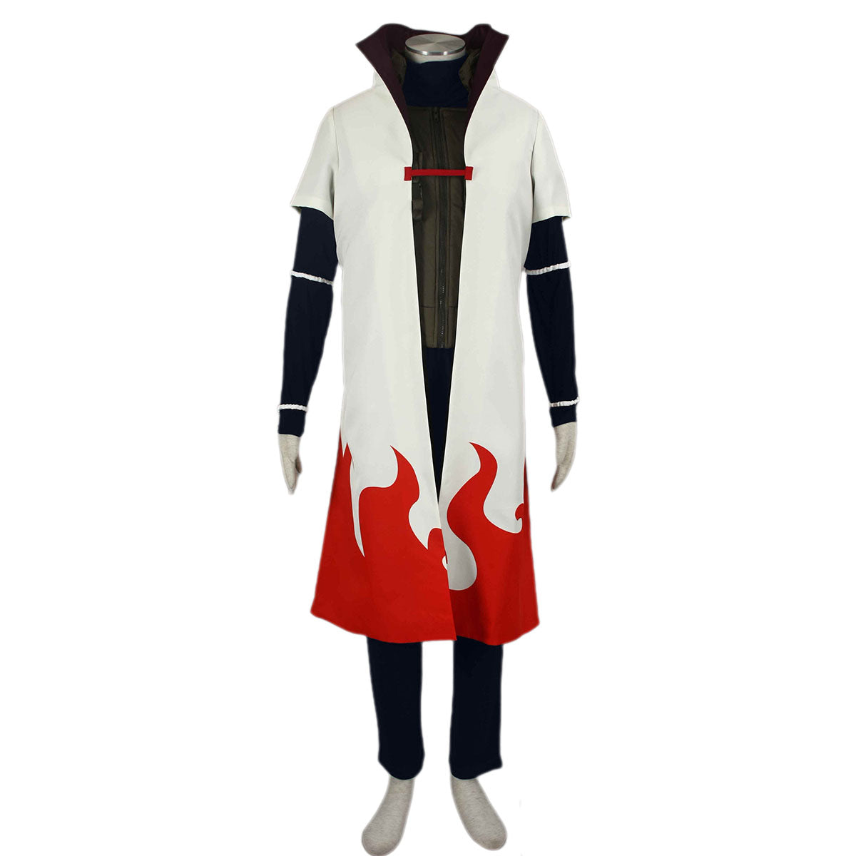 Anime Naruto Costume Minato Fourth Hokage Cosplay Full Outfit Costume for Men and Kids