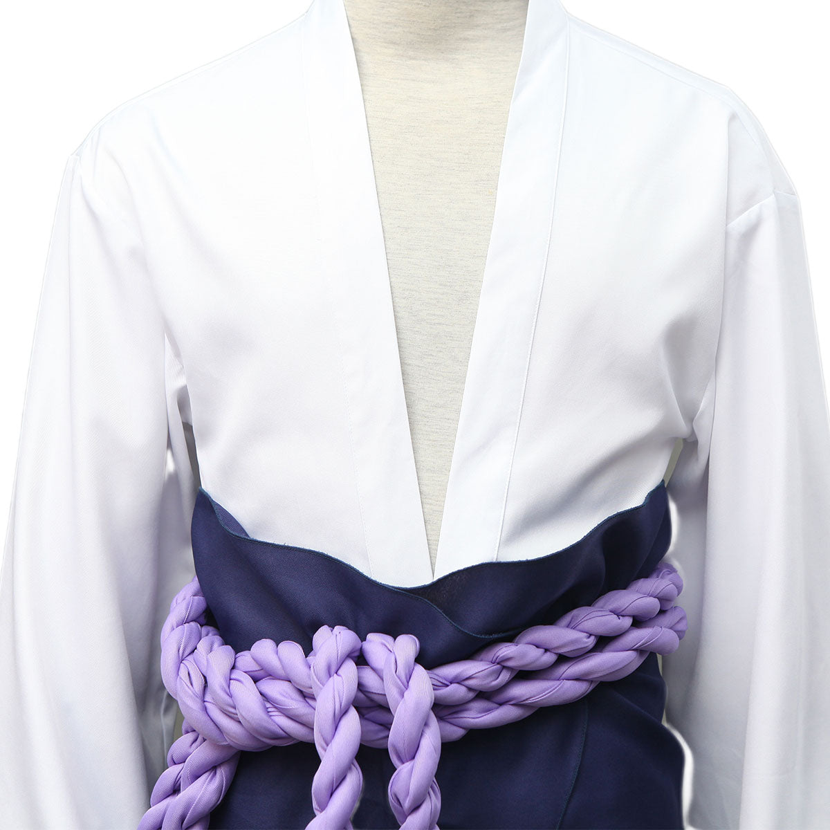 Naruto Shippuden Uchiha Sasuke Snake Organization Costume Outfit Kit with Wig