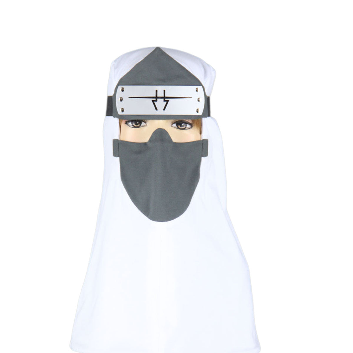 Anime Naruto Costume Akatsuki Kakuzu Cosplay Full Outfit Hood Mask for Men Kids