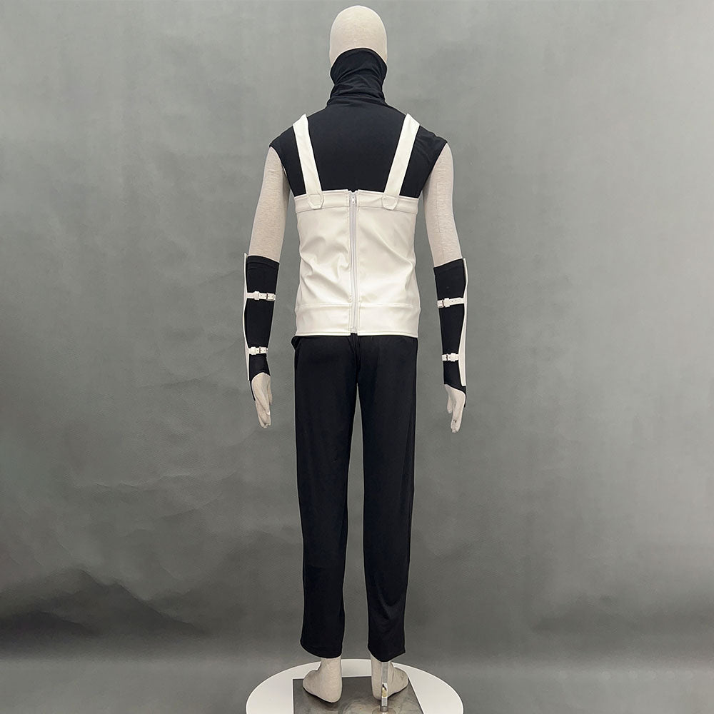 Anime Naruto Anbu Hatake Kakashi Costume Mask Shirt White full Outfits Kit