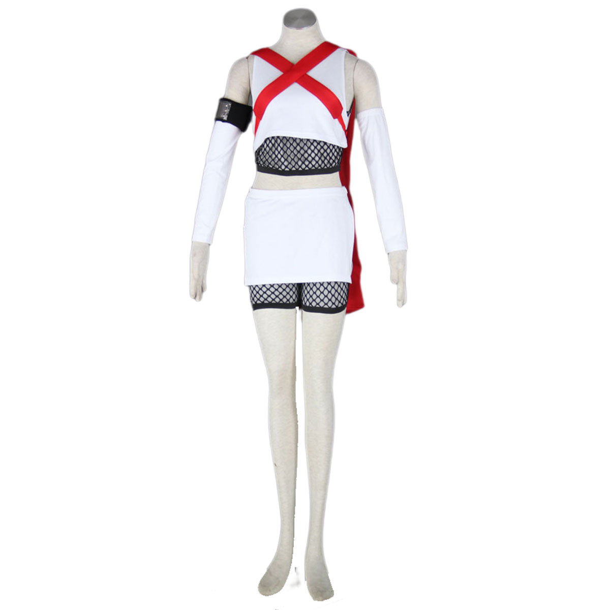 Anime Naruto Costume Seven-Tail Wing Fuu Cosplay Outfit Kit with Shoes for Women and Kids
