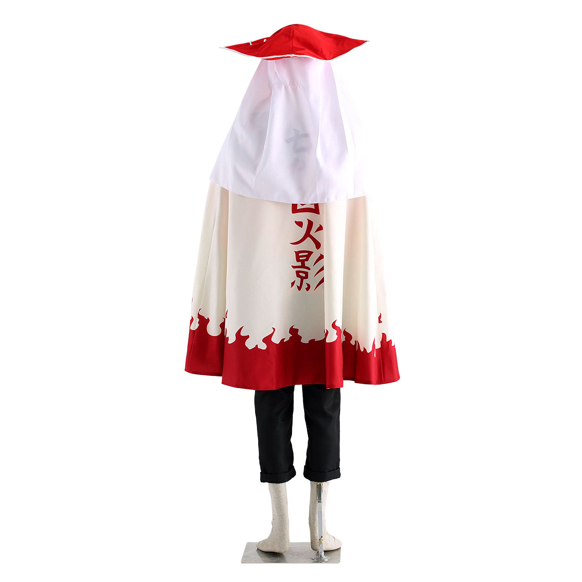 Anime Naruto Costume Naruto Seventh Hokage Cosplay Uniform Kit with Hat for Men and Kids