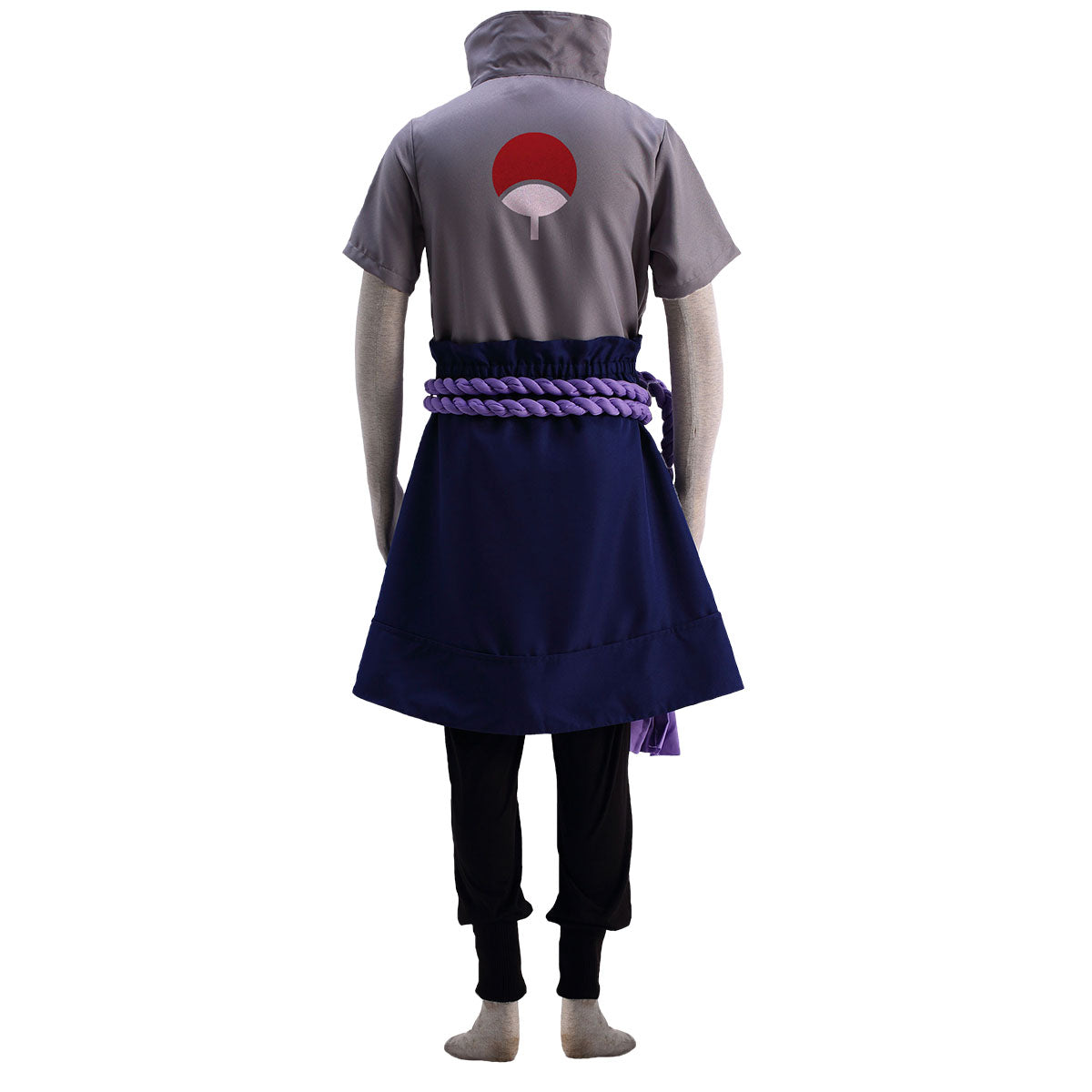 Anime Naruto Costume Sasuke Ninja War Cosplay Costume Full Outfit Kit for Men & Kids