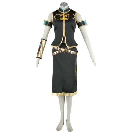 Virtual Singer Cyber Queen CV03 Cosplay Dress Kit Outfit with Accessories for Women Kids