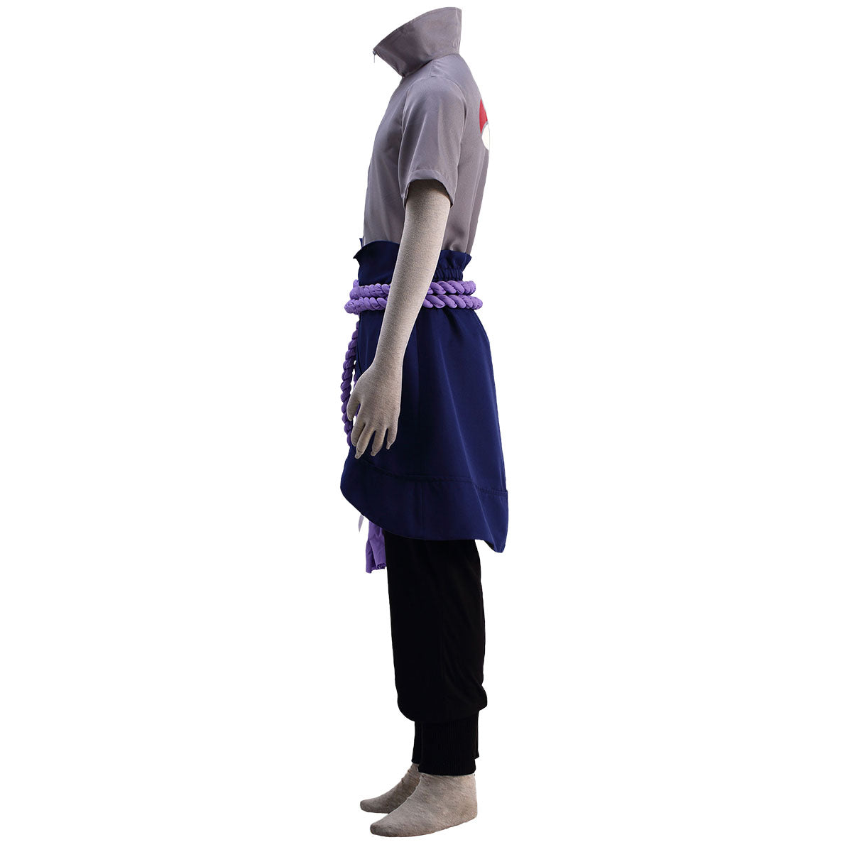 Anime Naruto Costume Sasuke Ninja War Cosplay Costume Full Outfit Kit for Men & Kids