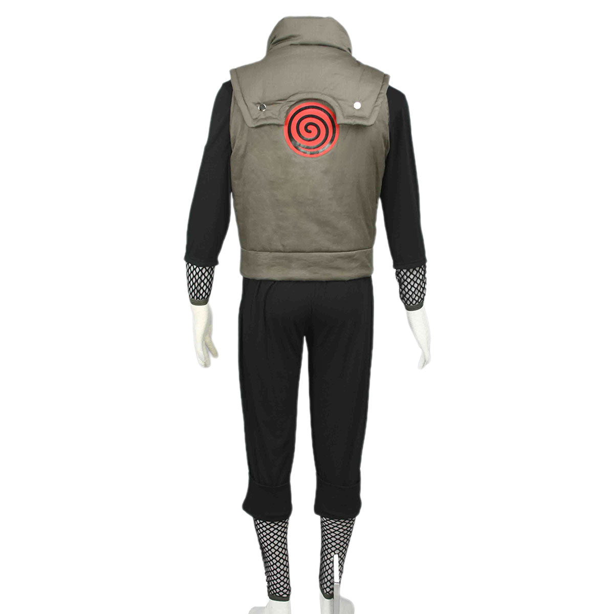 Anime Naruto Costume Shikamaru Nara Cosplay Outfit Kit with Ninja Arm Band For Men and Kids