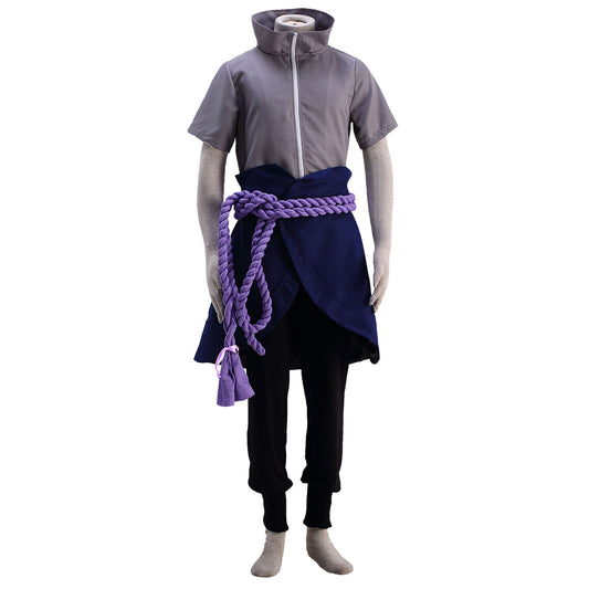 Anime Dark Avenger Ninja Cosplay Costume Full Outfit Kit for Men & Kids
