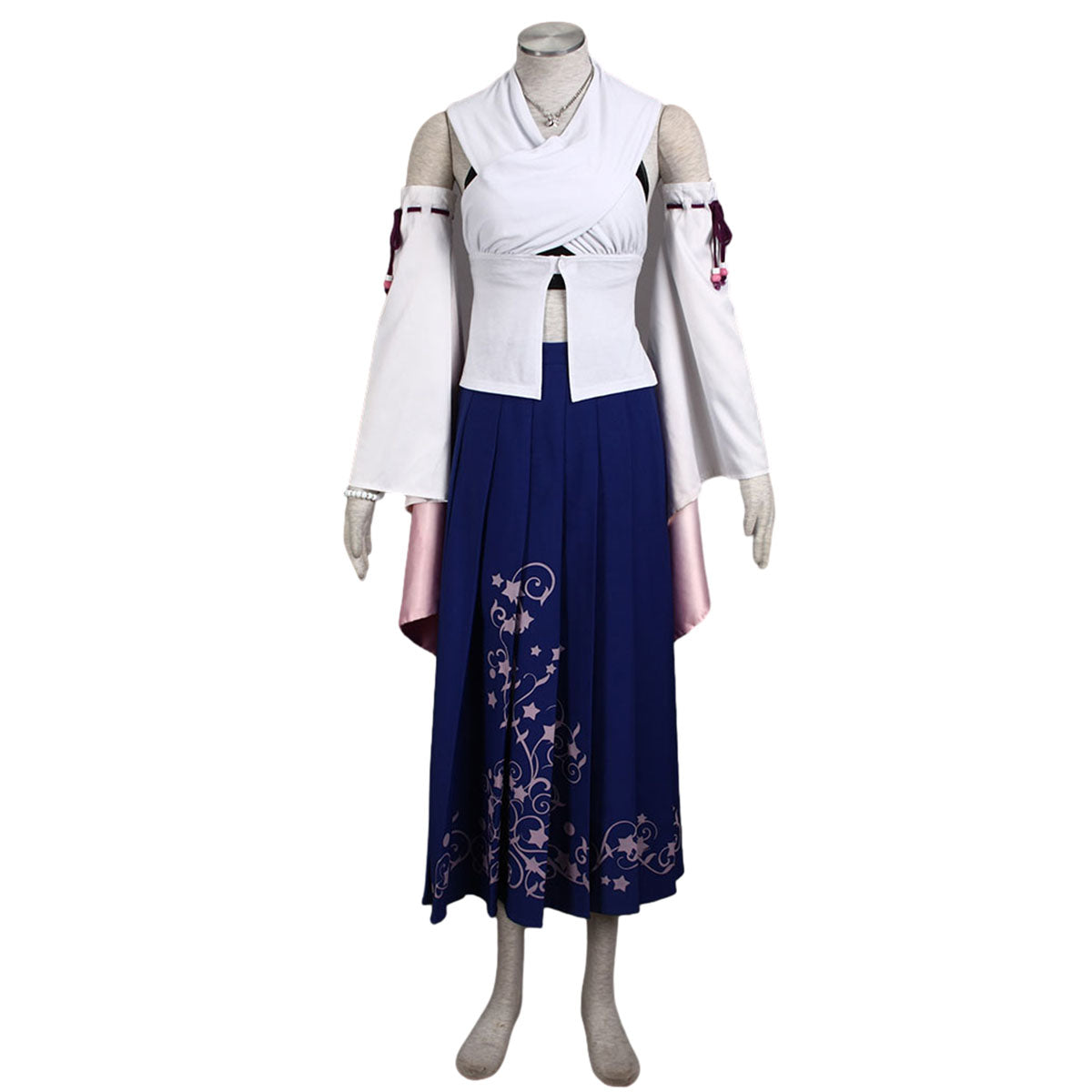 Final Fantasy X 10 Yuna Cosplay Costume Full Outfit Kit