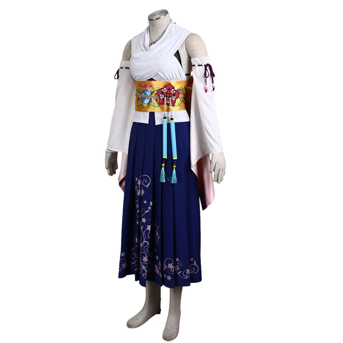 Final Fantasy X 10 Yuna Cosplay Costume Full Outfit Kit