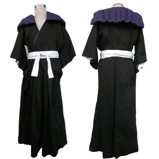 2nd Division Vice Captain Black Cosplay with Purple Padded Collar Robe Kit
