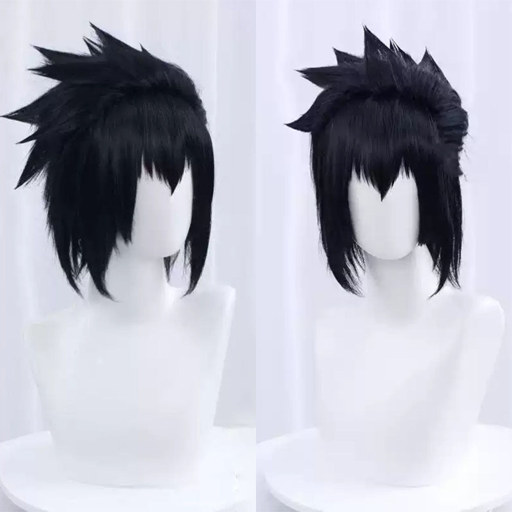 Spiky Black Anime Cosplay Wig with Classic Ninja Headband