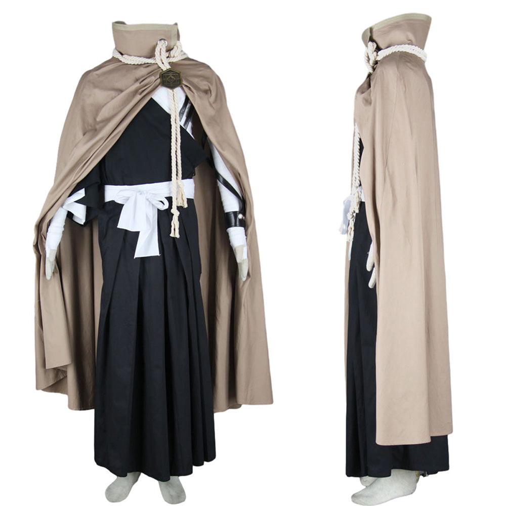 New Battle Brown Cosplay Cape Kimono Outfit Full Kit