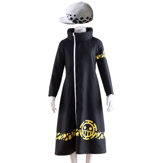 Anime Pirate Surgeon Captain Cosplay Costume Robe with Hat