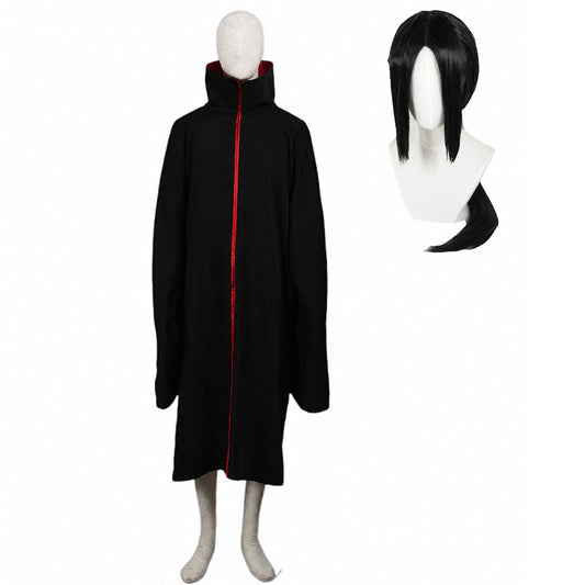 Red Clouds Version Available - Anime Crow Ninja Cosplay Cloak with Wig for Adults and Kids